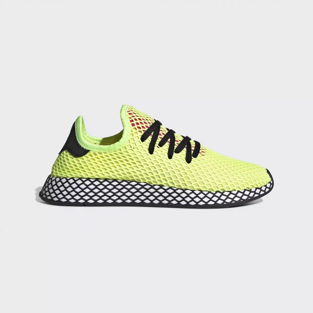 Adidas Deerupt Runner Tenis Amarillos Para Hombre (MX-84166)